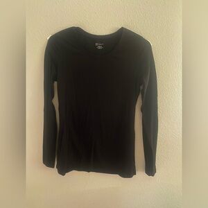 Women's Black Long Sleeve Top